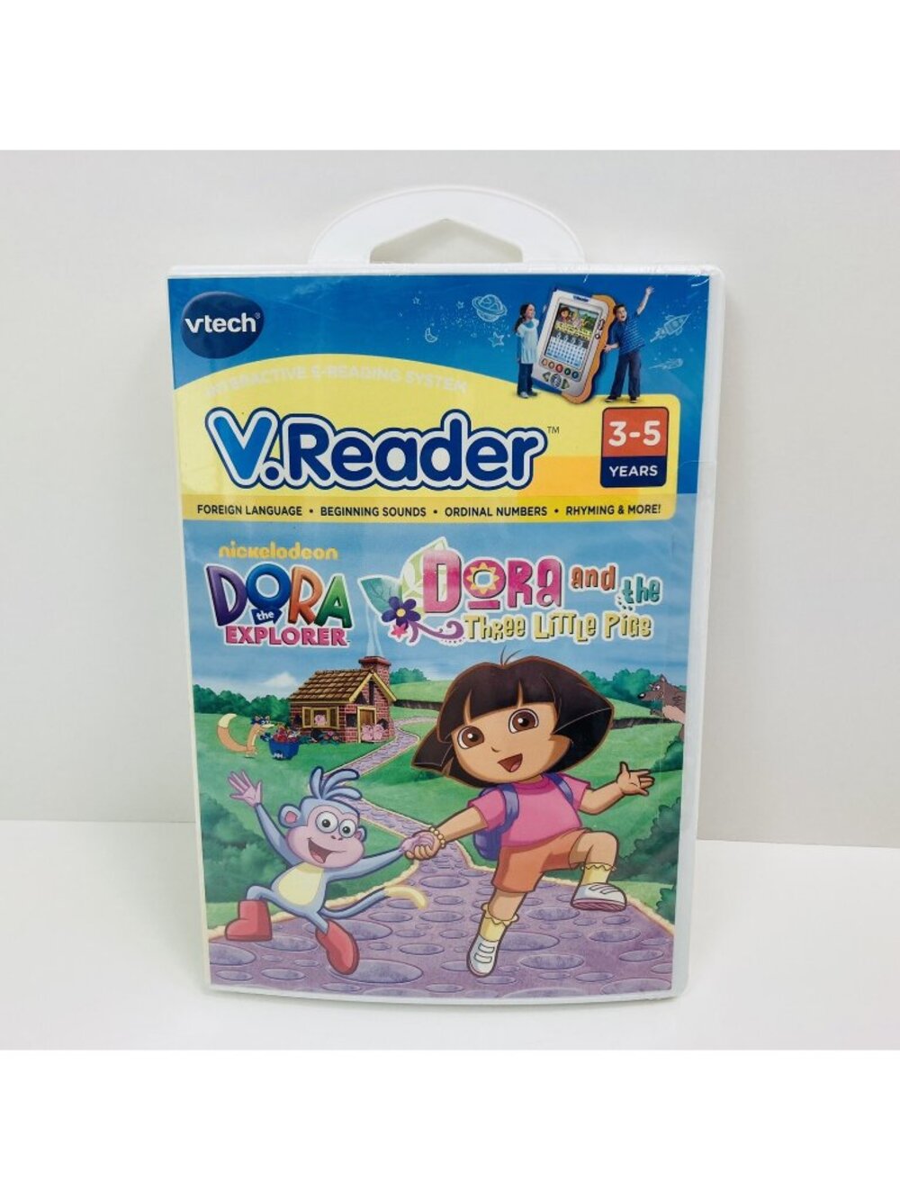 V.Reader Vtech Interactive E-Reading Dora The Explorer And The Three Little Pigs